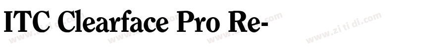 ITC Clearface Pro Re字体转换